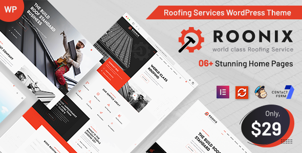 Roonix – Roofing Services WordPress Theme