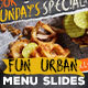 Fun Urban Food Menu Slideshow - VideoHive Item for Sale