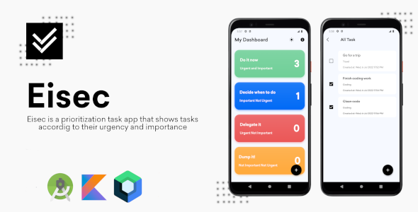 Eisec - Android tasks app