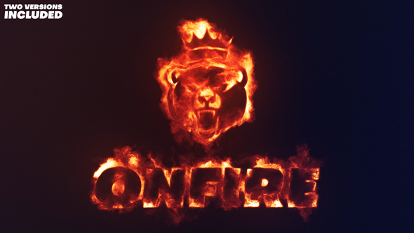 On Fire Logo Reveal - 2 Variations