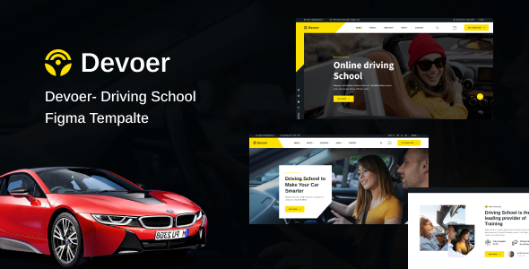 Devore - Driving School Figma Template