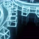 Glowing wireframe gear wheels - VideoHive Item for Sale