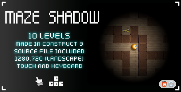 Maze Shadow - HTML5 Casual game