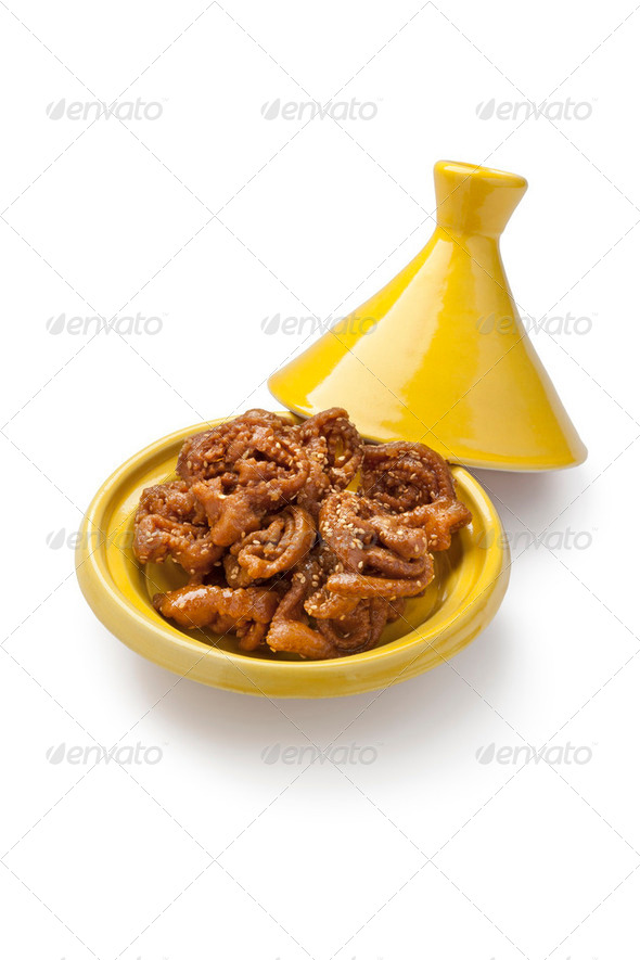 Moroccan honey cookies - Stock Photo - Images