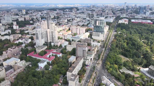 Kyiv, Ukraine Aerial View of the City. Kiev alt