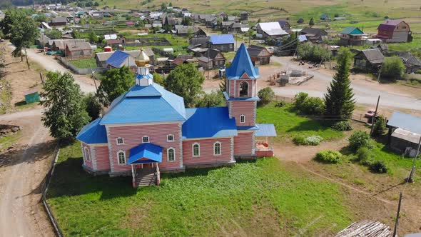 Vvedenskaya Christian Church in the Russian Village of Tyulyuk alt