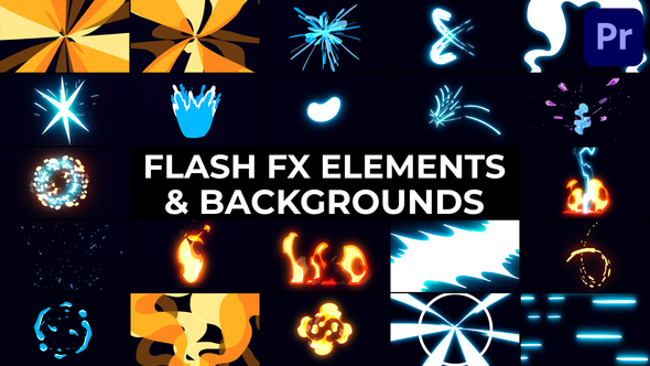 Flash FX Elements And Backgrounds | Premiere Pro MOGRT