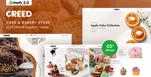 Creed - Cake & Bakery Responsive Shopify 2.0 Theme