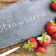 Chalkboard Sign and Strawberries - PhotoDune Item for Sale