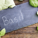 Basil Leaves and Chalkboard Sign - PhotoDune Item for Sale