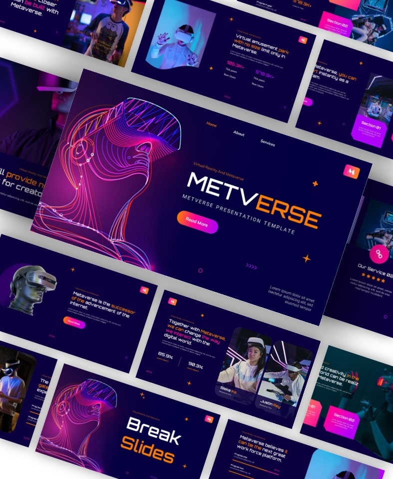 METVERSE - Virtual Reality And Metaverse Powerpoint Template ...