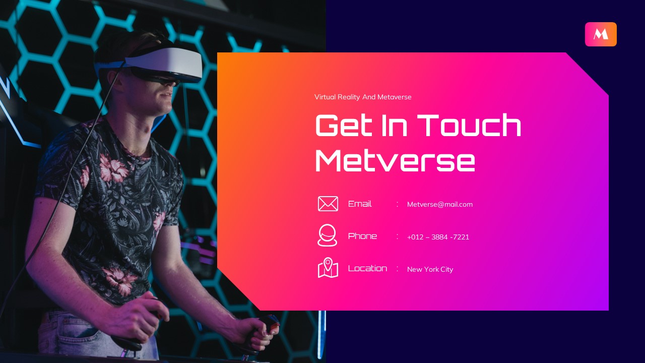 METVERSE - Virtual Reality And Metaverse Powerpoint Template ...