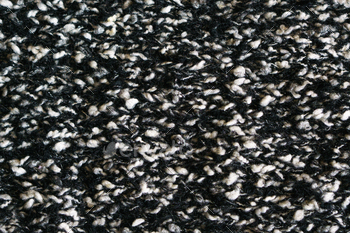 Black white hand made crochet or knitting textile fabric texture