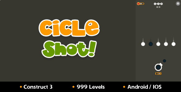 Circle Shot - HTML5 Game (Construct 3)