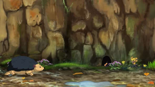 Hedgehog walks 4K alt