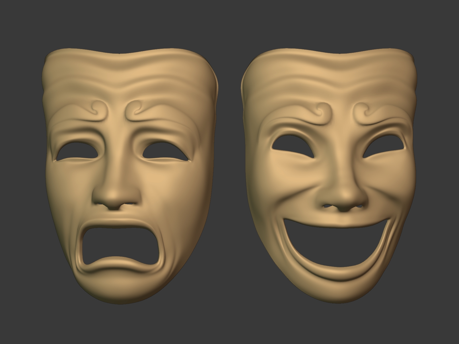 Theater Masks by Ocstard 3DOcean