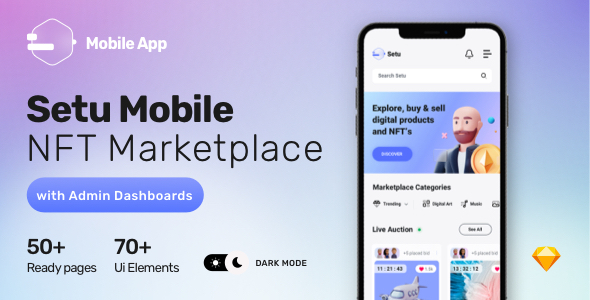 Setu Mobile - Sketch NFT Marketplace