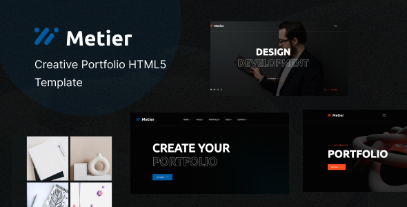 Metier - Personal Portfolio HTML Template