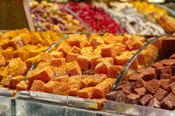 Traditional turkish sweets rahat lokum for sale