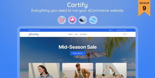 Cartify – Laravel Ecommerce Platform with Livewire, Alpine.js and Tailwind CSS
