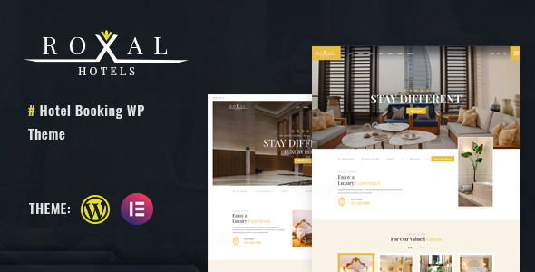 Roxal  – Hotel booking WordPress Theme