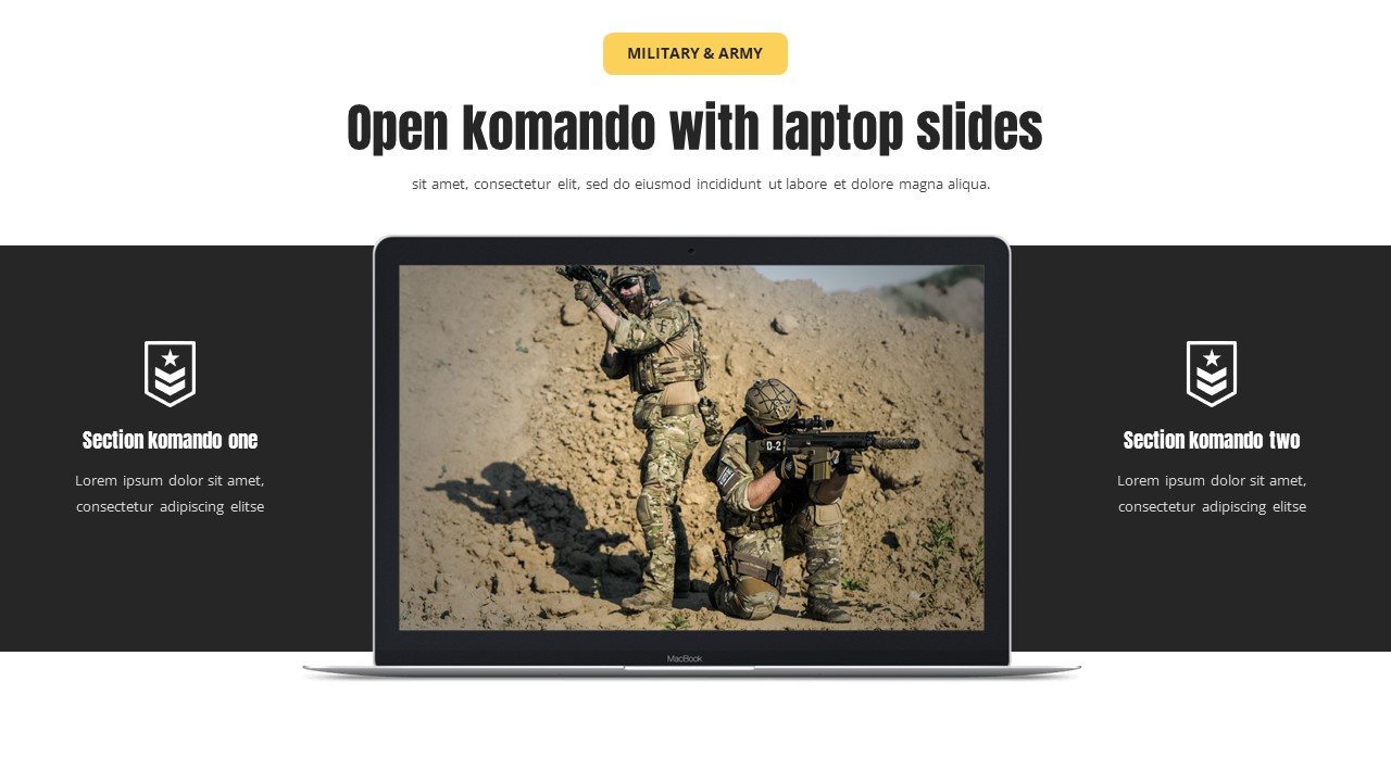 KOMANDO - Military & Army Google Slides Template, Presentation Templates