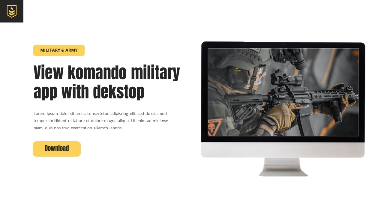 KOMANDO - Military & Army Google Slides Template, Presentation Templates