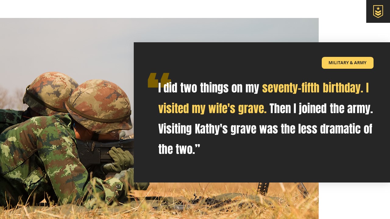 KOMANDO - Military & Army Google Slides Template, Presentation Templates