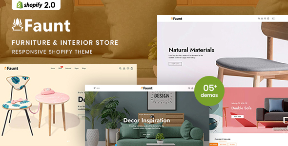 Faunt – Furniture & Interior Responsive Shopify 2.0 Theme