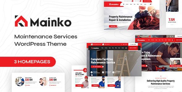 Mainko – Repair & Maintenance Services WordPress Theme