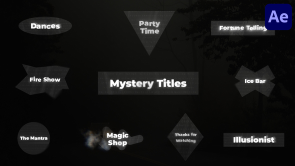 Mystery Titles for After Effects