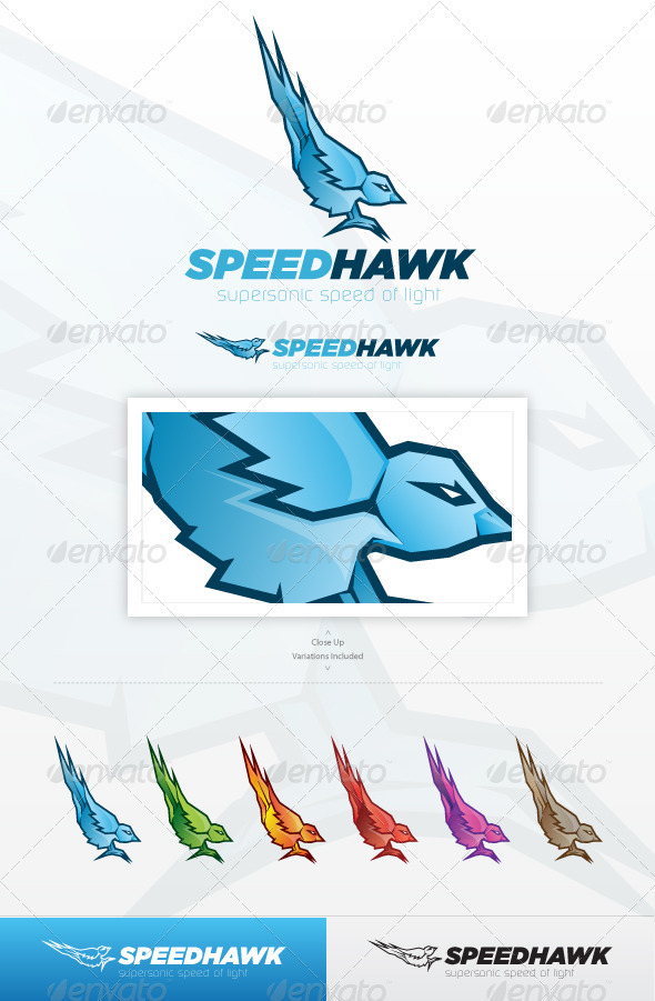Speed Hawk Logo - Animals Logo Templates