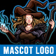 Witch mascot logo design