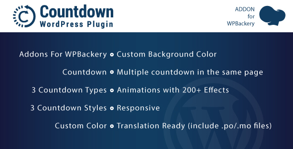 Countdown – Addons for WPBakery Page Builder WordPres Plugin