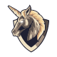 Unicorn mascot logo