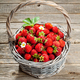 Ripe strawberries in basket - PhotoDune Item for Sale