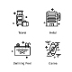 Travel Outline icons