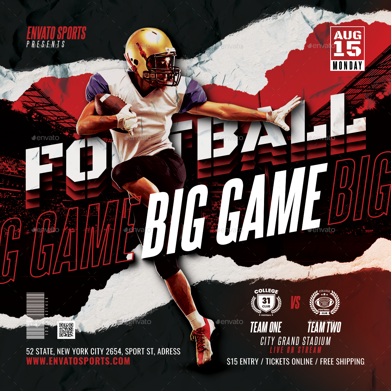 Football Flyer | Big Game by 1protheme | GraphicRiver