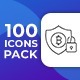 100 Crypto Currency Line Icons - VideoHive Item for Sale