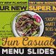 Fun Casual Food Menu Slideshow Vol. 1 - VideoHive Item for Sale