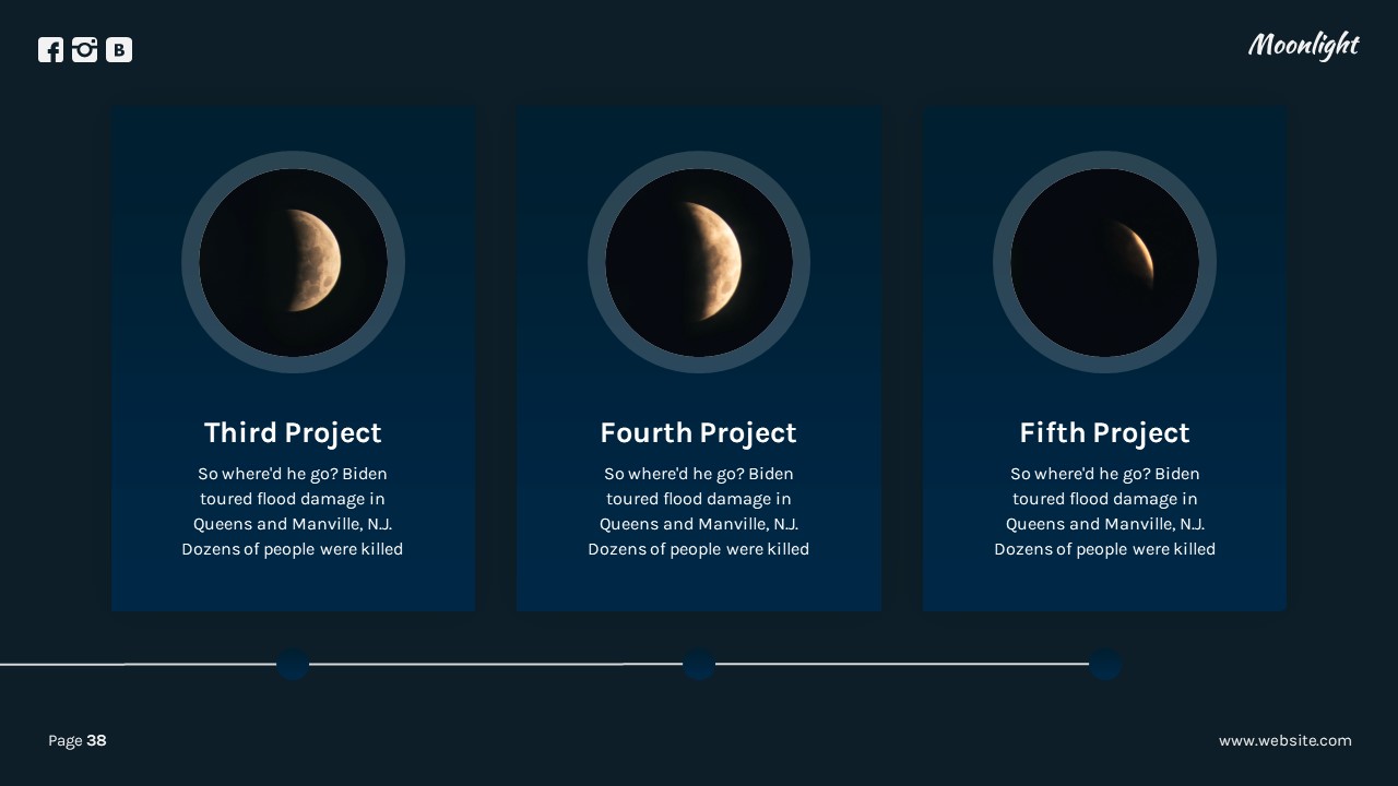 Moonlight Environment Presentation Template, Presentation Templates