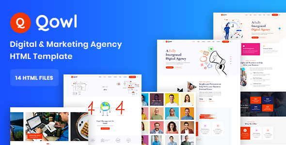 Qowl | Digital & Marketing Agency Html Template
