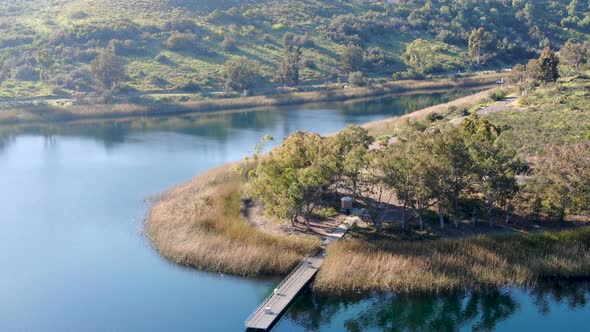Miramar Reservoir in the Scripps Miramar Ranch Community San Diego California alt