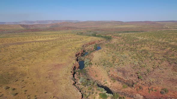 Pentecost River, Gibb River Road, Western Australia 4K Aerial Drone