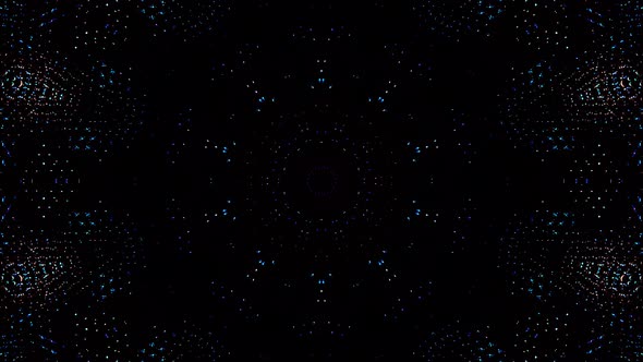 Abstract background moving stripes and flashing with shining light dots. Animation with circles alt