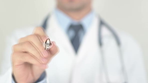 Prevention Doctor Writing on Transparent Glass alt