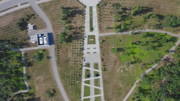 View From a Drone on the Campus of the Far Eastern Federal University FEFU alt