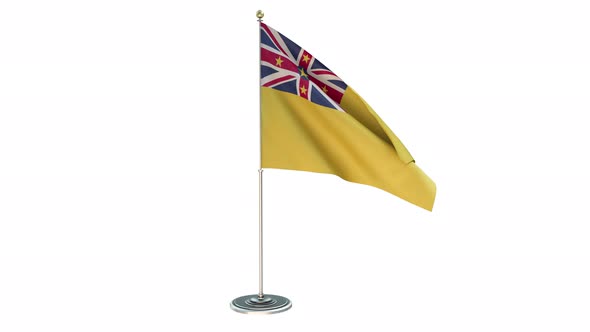 NiueOffice Small Flag Pole  Include Alpha Channel