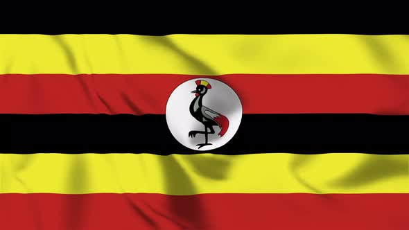 4K Uganda Flag - Loopable, Motion Graphics | VideoHive