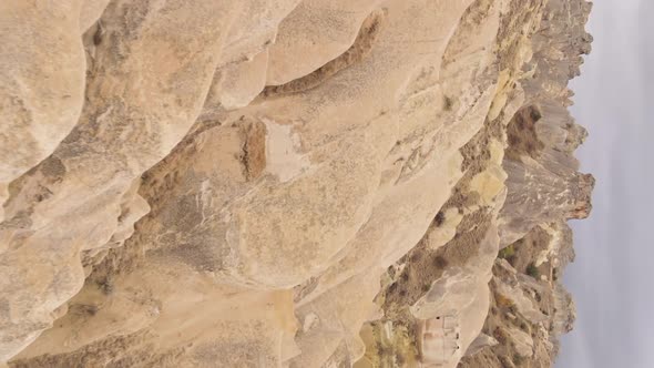 Vertical Video Cappadocia Landscape Aerial View alt